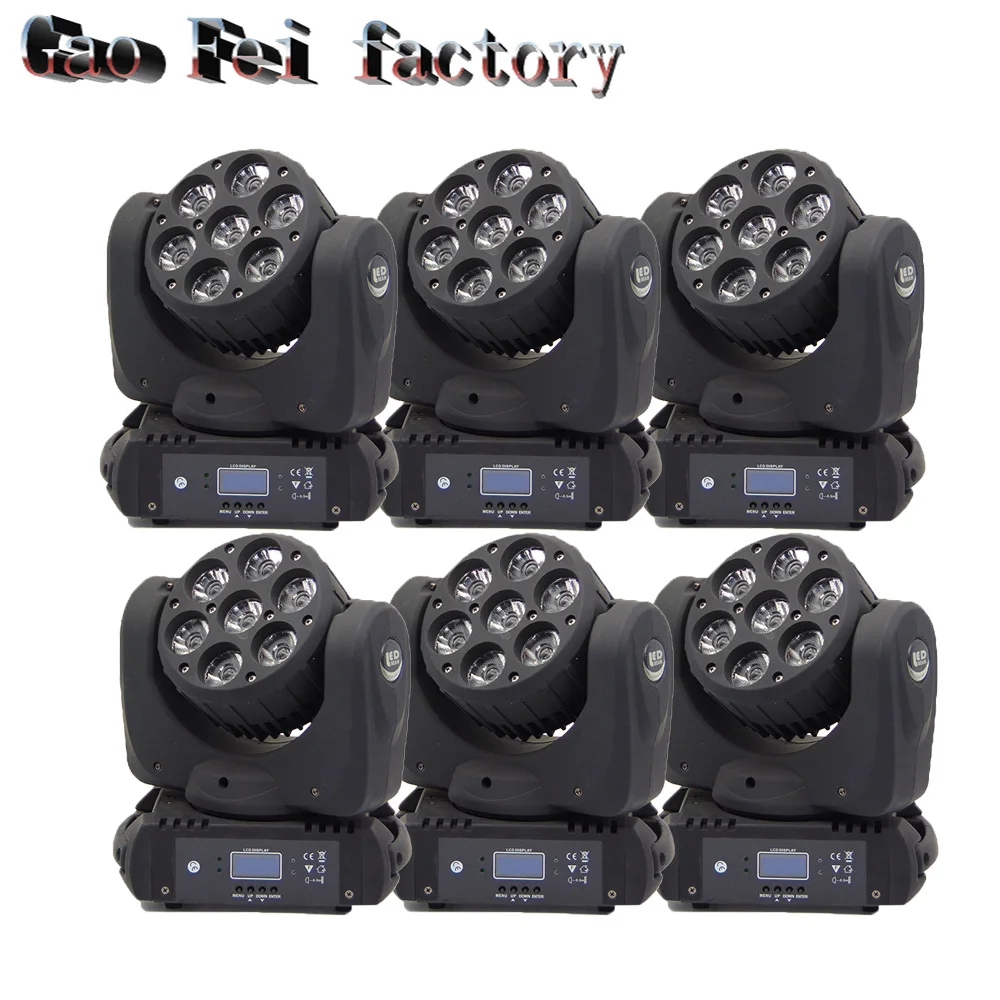 6pcs/lot 7x12W Mini Led Moving Head Multicolors LED Beam Moving DJ Party Stage Head Lights DMX 16 Channels Good Quality
6pcs/lot 7x12W Mini Led Moving Head Multicolors LED Beam Moving DJ Party Stage Head Lights DMX 16 Channels Good Quality