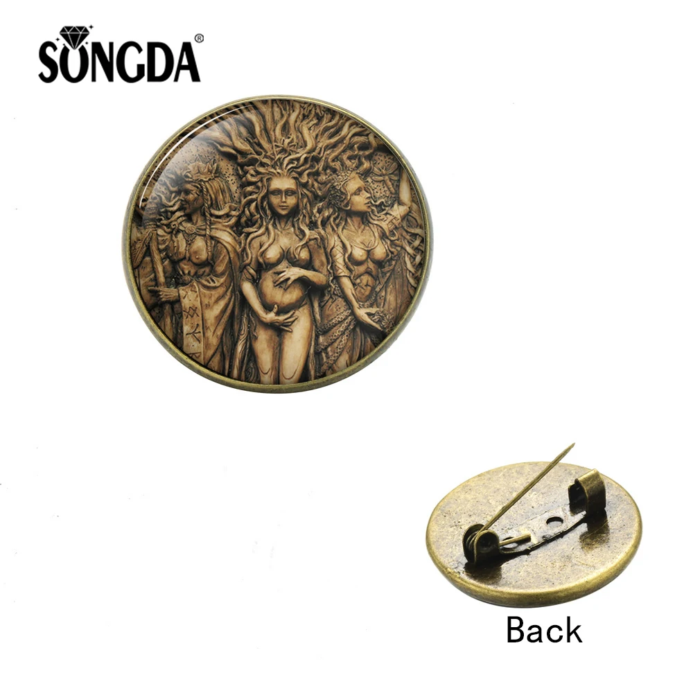 SONGDA Sacred Vintage Statue of Triple Moon Pin Badge Triple Goddess Button for Suit Sweater Handbag Backpack Decorative Jewelry
SONGDA Sacred Vintage Statue of Triple Moon Pin Badge Triple Goddess Button for Suit Sweater Handbag Backpack Decorative Jewelry