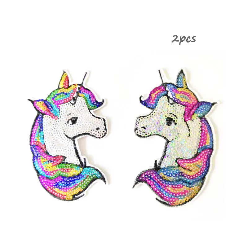 Shiny 2PCS Unicorn Sequins Patch Iron On DIY Crafts Coat Sweater Embroidered Patchs Sewing Accessories Decoration For Clothes
Shiny 2PCS Unicorn Sequins Patch Iron On DIY Crafts Coat Sweater Embroidered Patchs Sewing Accessories Decoration For Clothes