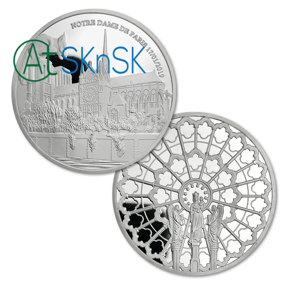 Commemorative Coin Notre Dame de Paris 17/01/2019 Sliver Plated Souvenir Gift Coins Collection
Commemorative Coin Notre Dame de Paris 17/01/2019 Sliver Plated Souvenir Gift Coins Collection
