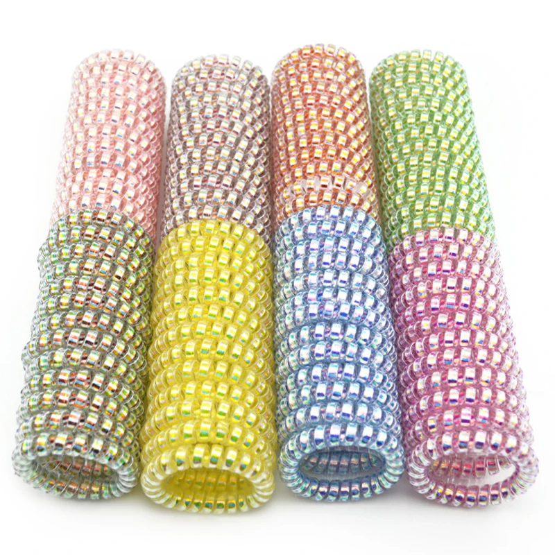 Lot 100 Pcs 5.5cm Colorful Telephone Wire Hair Band Rubber Hair Holders Elastic For Hair Rpes Girl Women Headwear Accessory
Lot 100 Pcs 5.5cm Colorful Telephone Wire Hair Band Rubber Hair Holders Elastic For Hair Rpes Girl Women Headwear Accessory