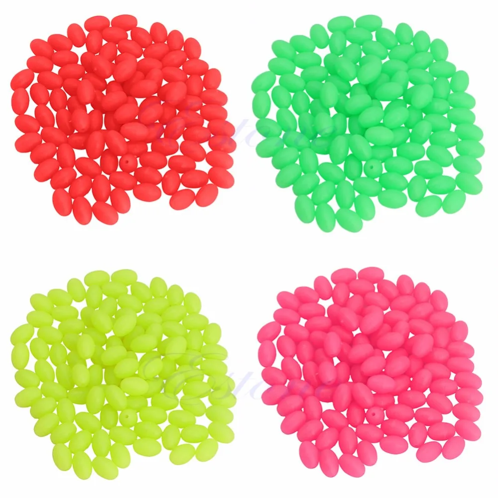 Oval Hard Luminous Fishing Beads Sea Fishing Lure Floating Float Tackles 6 Colors 100PCS/SET S28
Oval Hard Luminous Fishing Beads Sea Fishing Lure Floating Float Tackles 6 Colors 100PCS/SET S28