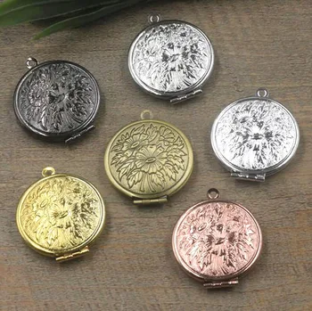 27*6mm Round Photo Locket Pendant Charms Flower Frame Locket DIY Making Multi-color Plated Brass
27*6mm Round Photo Locket Pendant Charms Flower Frame Locket DIY Making Multi-color Plated Brass