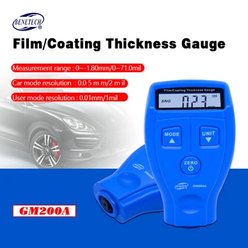 BENETECH digital coating thickness gauge 0-1.8mm/0-71.0mil GM200A Car Painting Paint Thickness Meter Car Diagnostic Tool
BENETECH digital coating thickness gauge 0-1.8mm/0-71.0mil GM200A Car Painting Paint Thickness Meter Car Diagnostic Tool