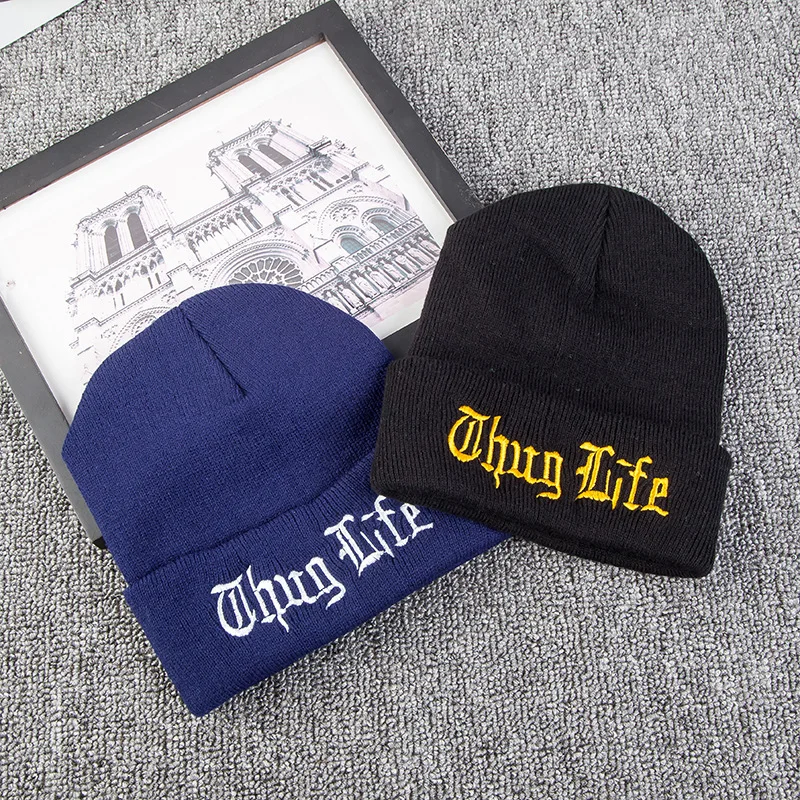 & THUG LIFE Women Men Winter Knitted Wool Cap Unisex Hip-Hop Skullies Beanie Hat Casual cap Winter Hats brand new thick
& THUG LIFE Women Men Winter Knitted Wool Cap Unisex Hip-Hop Skullies Beanie Hat Casual cap Winter Hats brand new thick
