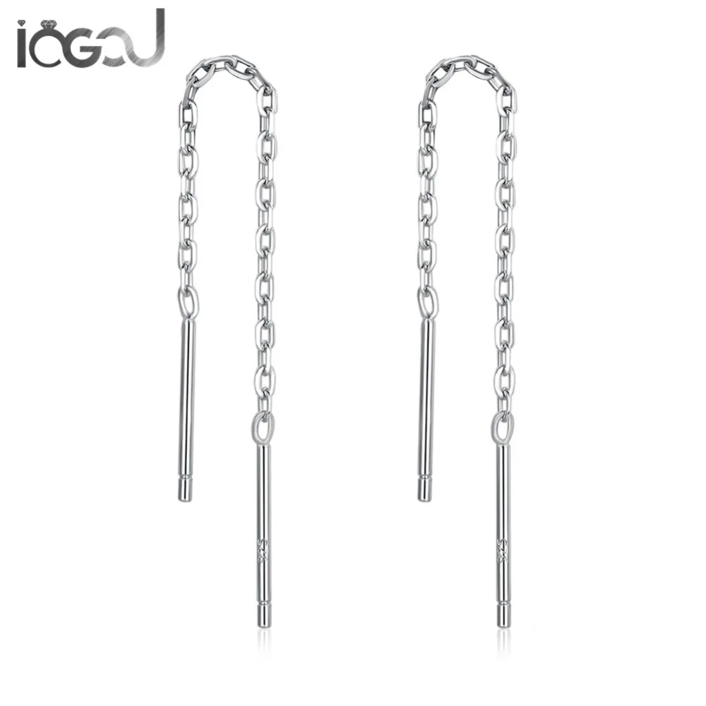 IOGOU 925 Sterling Silver Classic Long Ear Line Simple Double Auricular Thread Stud Earrings For Ladies Womens Anniversary Party
IOGOU 925 Sterling Silver Classic Long Ear Line Simple Double Auricular Thread Stud Earrings For Ladies Womens Anniversary Party