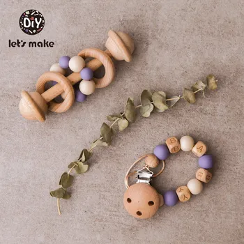 Let's Make Baby Rattles 4-6 Months Play Gym Montessori Toys Bpa Free Silicone Beads Beech Wooden Pacifier Chain & Rattle Set
Let's Make Baby Rattles 4-6 Months Play Gym Montessori Toys Bpa Free Silicone Beads Beech Wooden Pacifier Chain & Rattle Set