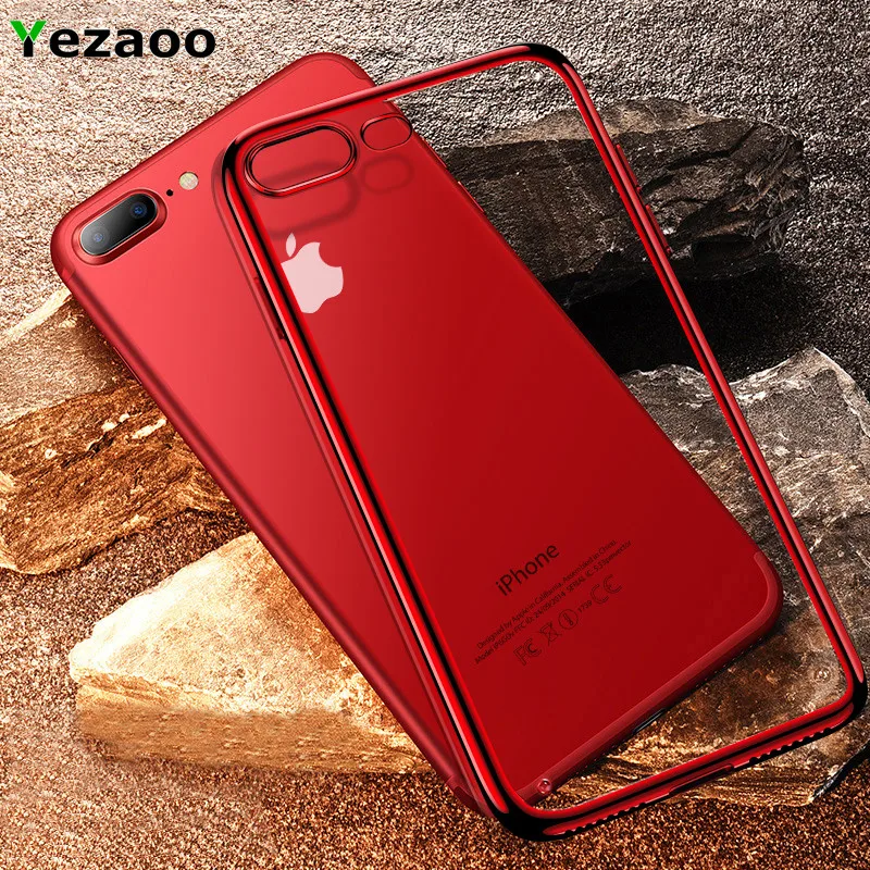 yezaoo TPU Soft coque case for iPhone 8 Cases Ultra Thin Transparent Plating Case for Apple iPhone 7 8 plus Mixed Silicone Case
yezaoo TPU Soft coque case for iPhone 8 Cases Ultra Thin Transparent Plating Case for Apple iPhone 7 8 plus Mixed Silicone Case