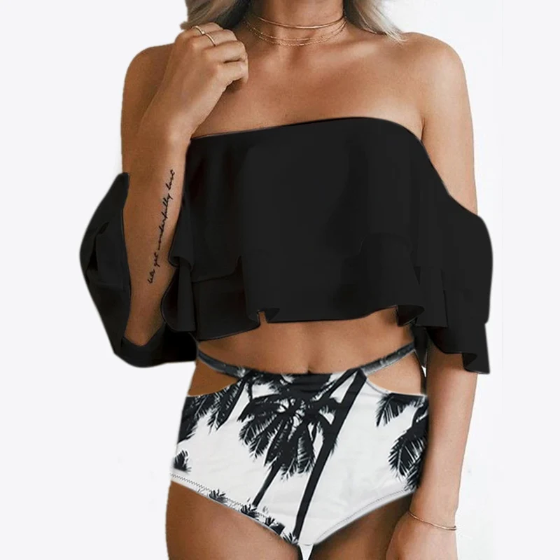 Women Swimwear Printed Ruffle Swimsuit High Waist Bikini Set Multiple Styles Beach Swimwear Women's Swimming Suit Sexy Bikini
Women Swimwear Printed Ruffle Swimsuit High Waist Bikini Set Multiple Styles Beach Swimwear Women's Swimming Suit Sexy Bikini