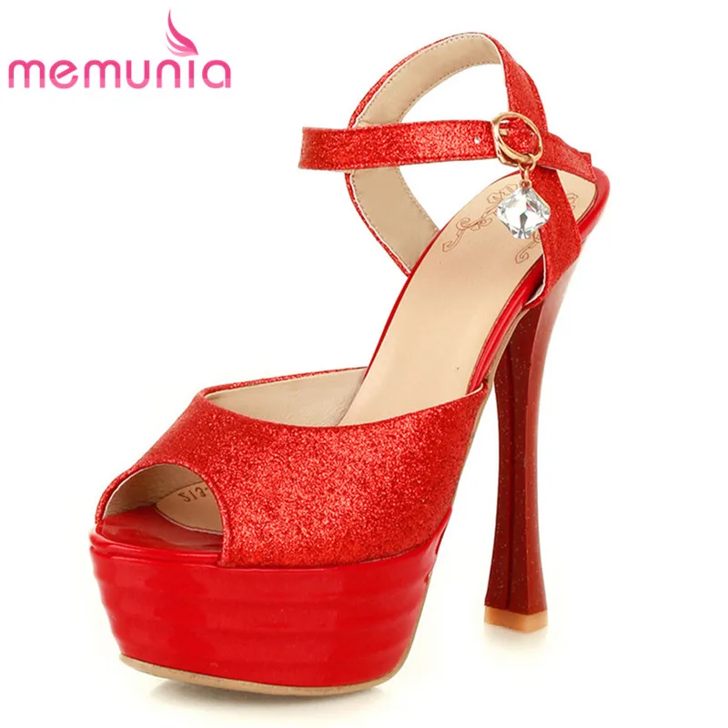 MEMUNIA 2018 fashion summer super high heel women sandals peep toe thin heels party ladies shoes rhinestone buckle shoes woman
MEMUNIA 2018 fashion summer super high heel women sandals peep toe thin heels party ladies shoes rhinestone buckle shoes woman