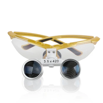 New Dentist Yellow Dental Surgical Medical Binocular Loupes 3.5X 420mm Optical Glass Loupe
New Dentist Yellow Dental Surgical Medical Binocular Loupes 3.5X 420mm Optical Glass Loupe