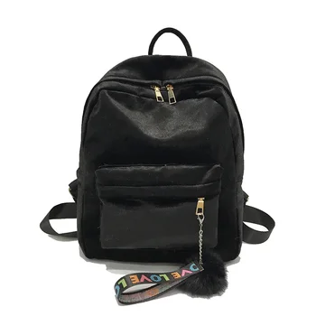 Simple Fashion Pleuche Casual Zipper Traveling Shopping Bag Women Female Velvet Backpack for Teenager School Girls Popular FA$1
Simple Fashion Pleuche Casual Zipper Traveling Shopping Bag Women Female Velvet Backpack for Teenager School Girls Popular FA$1