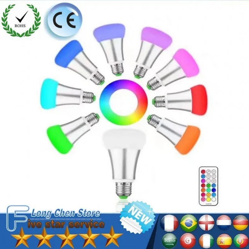 E27 LED Bulb Light Stage Lamp Brightness 18W RGB 12 Colors with Remote Control Led Lights for Home AC 85-265V RGB + Cool White
E27 LED Bulb Light Stage Lamp Brightness 18W RGB 12 Colors with Remote Control Led Lights for Home AC 85-265V RGB + Cool White