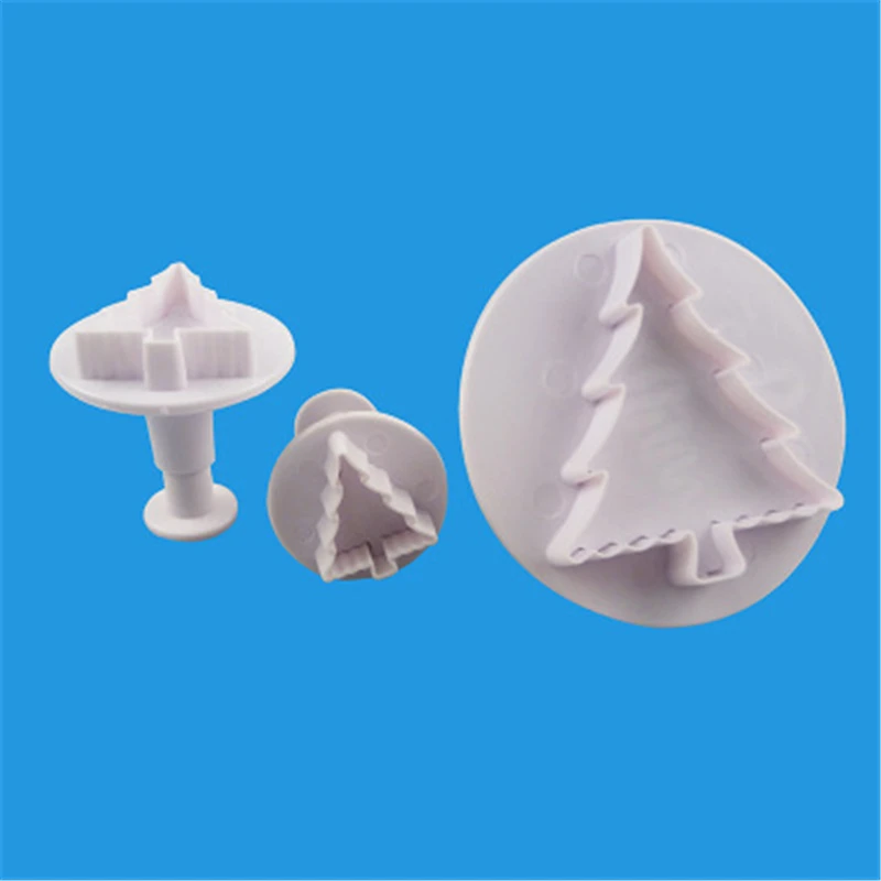 New Christmas Tree Plastic Cake Cookie Biscuit Cutter Printing Plunger Mold Fondant Baking Cake Decorating Tool Food Coloring
New Christmas Tree Plastic Cake Cookie Biscuit Cutter Printing Plunger Mold Fondant Baking Cake Decorating Tool Food Coloring