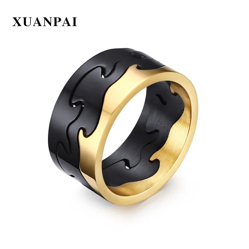 XUANPAI Unique Style Removable Men Rings Stainless Steel Black Gold Silver Color Big Round 9.5mm Wide Male Cool Finger Ring
XUANPAI Unique Style Removable Men Rings Stainless Steel Black Gold Silver Color Big Round 9.5mm Wide Male Cool Finger Ring
