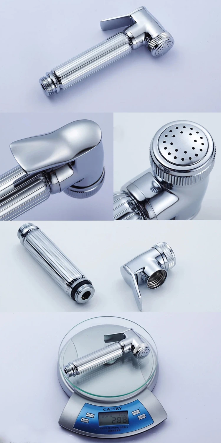 Generic Antique Brushed Chrome Polished Brass Bidet Small Shower Toilet Faucet Mixer Tap Hand