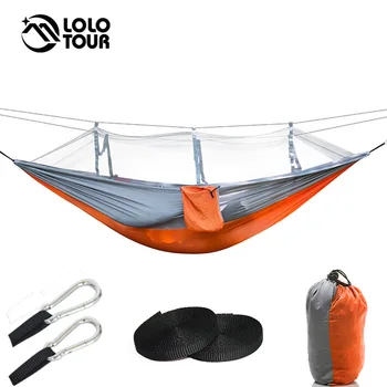 Parachute Nylon Fabric Double Hammock Netting Tent Reversible Bug Mosquito Free Hamak Swing Hamac Hanging Bed Outdoor Furniture
Parachute Nylon Fabric Double Hammock Netting Tent Reversible Bug Mosquito Free Hamak Swing Hamac Hanging Bed Outdoor Furniture