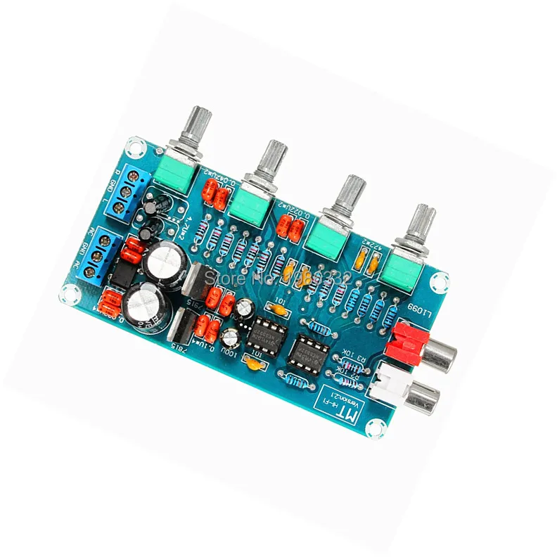 

WS16 AC 12V Durable Bass Treble NE5532 OP-AMP HIFI Stereo Amplifier Preamplifier Board Volume Tone EQ Control Welded Module
