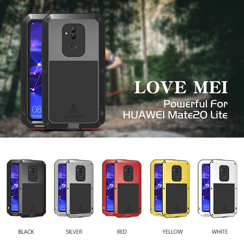 LOVEMEI Powerful Metal Waterproof Case For Huawei Mate 20 Lite Full Body Protection Cover Armor ShockProof Defender Phone Case
LOVEMEI Powerful Metal Waterproof Case For Huawei Mate 20 Lite Full Body Protection Cover Armor ShockProof Defender Phone Case