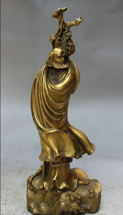 Free Shipping 9" Chinese Pure Brass Arhat Ancestors Damo Bodhidharma Dharma Buddha Statue
Free Shipping 9" Chinese Pure Brass Arhat Ancestors Damo Bodhidharma Dharma Buddha Statue