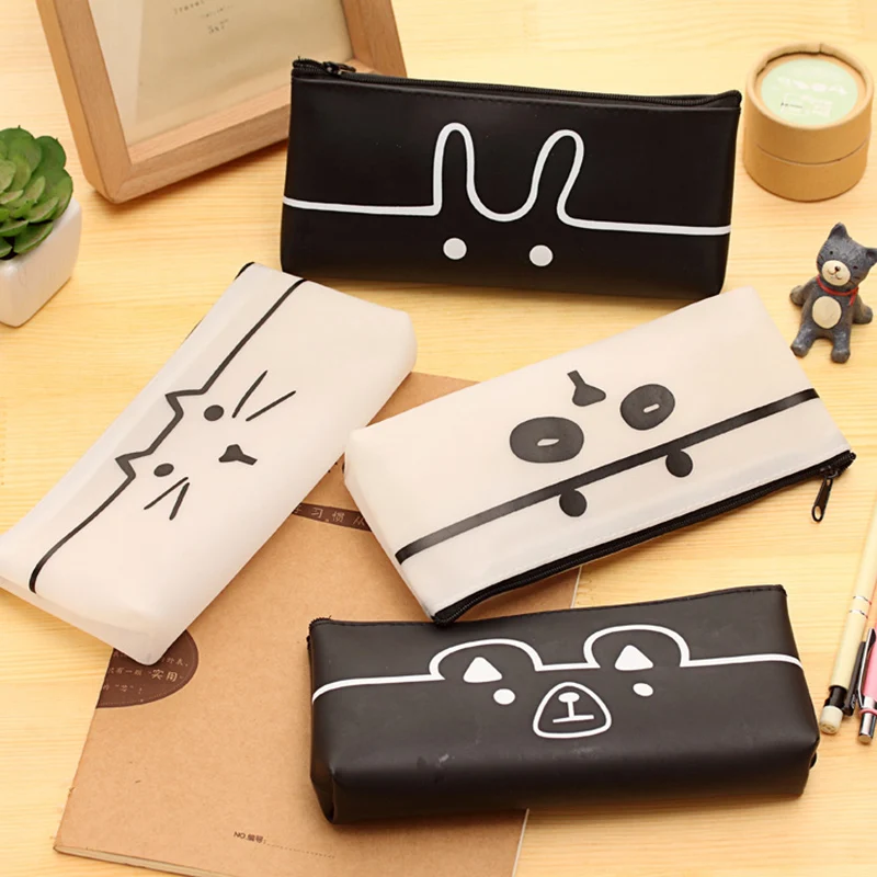 Cute Kawaii Rabbit Cat Transparent PVC Zipper Pencil bag for Kids Student Creative Gift Korean Stationery bags Free Shipping
Cute Kawaii Rabbit Cat Transparent PVC Zipper Pencil bag for Kids Student Creative Gift Korean Stationery bags Free Shipping
