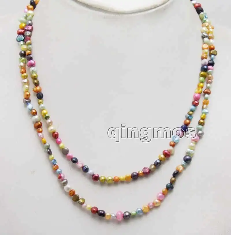 Long 40'' Small 4-5mm Multicolor Baroque Natural Freshwater Pearl Necklace -nec6444 Wholesale/retail Free shipping
Long 40'' Small 4-5mm Multicolor Baroque Natural Freshwater Pearl Necklace -nec6444 Wholesale/retail Free shipping