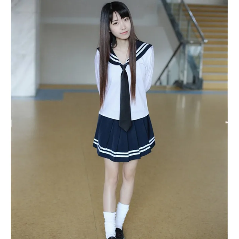 2PCS T-shirt+Skirt Sets Navy Sailor Collar School Uniform Academic Japan Korea Student Sailor Fuku OY-G1018
2PCS T-shirt+Skirt Sets Navy Sailor Collar School Uniform Academic Japan Korea Student Sailor Fuku OY-G1018