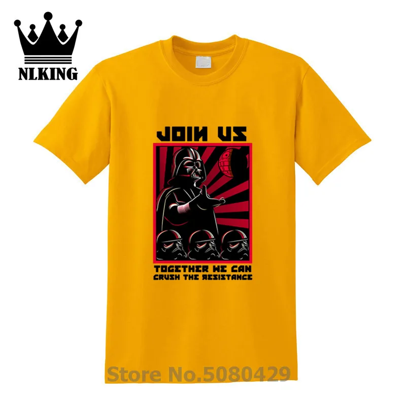 Darth Vader 29 Color Star male T-shirts men Wars Join us the dark side Crush the resistance Cotton Funny t shirt Galaxy TOPS TEE
Darth Vader 29 Color Star male T-shirts men Wars Join us the dark side Crush the resistance Cotton Funny t shirt Galaxy TOPS TEE
