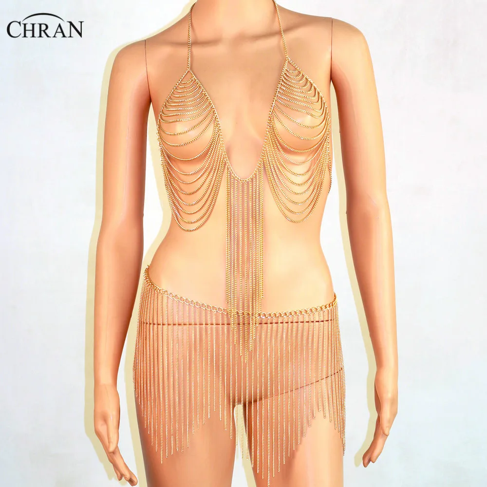 Halter Lingerie Sexy Showgirl Exotic Jewelry Bra Chain Tassel Dress harness Slave Body Chain Skirt Belly Waist Jewelry BCJ204
Halter Lingerie Sexy Showgirl Exotic Jewelry Bra Chain Tassel Dress harness Slave Body Chain Skirt Belly Waist Jewelry BCJ204