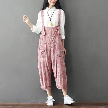 summer 2020 denim overalls women Printed Flower Casual Loose Jumsuits Denim Pants Ladies Retro plus size Denim Overalls Rompers
summer 2020 denim overalls women Printed Flower Casual Loose Jumsuits Denim Pants Ladies Retro plus size Denim Overalls Rompers
