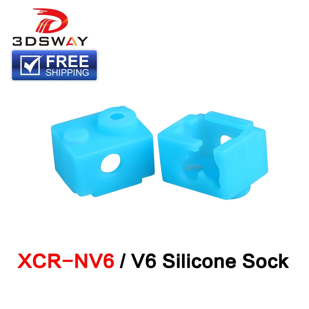 3DSWAY 3D Printer Part Silicone Socks Heated Block Case XCR-NV6 Heating Block PT100 E3D V6 Hotend Extruder Blue 1pc
3DSWAY 3D Printer Part Silicone Socks Heated Block Case XCR-NV6 Heating Block PT100 E3D V6 Hotend Extruder Blue 1pc