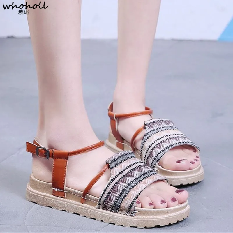 2019 Summer Women Sandals Boho Open Toe Muffin Bottom Beach Flat Platform Sandals Women Bohemian Buckle Strap Female Shoes
2019 Summer Women Sandals Boho Open Toe Muffin Bottom Beach Flat Platform Sandals Women Bohemian Buckle Strap Female Shoes