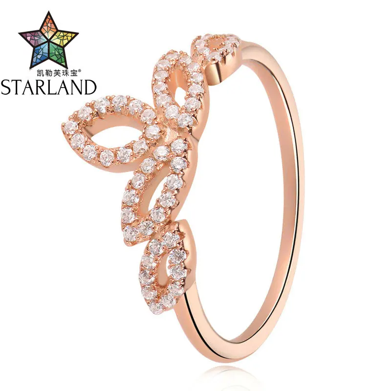 Starland New Design OL Style 925 Sterling Silver Clear CZ Flower Crown Rings for Women Wedding Ring Fine Jewelry Valentine's Day
Starland New Design OL Style 925 Sterling Silver Clear CZ Flower Crown Rings for Women Wedding Ring Fine Jewelry Valentine's Day