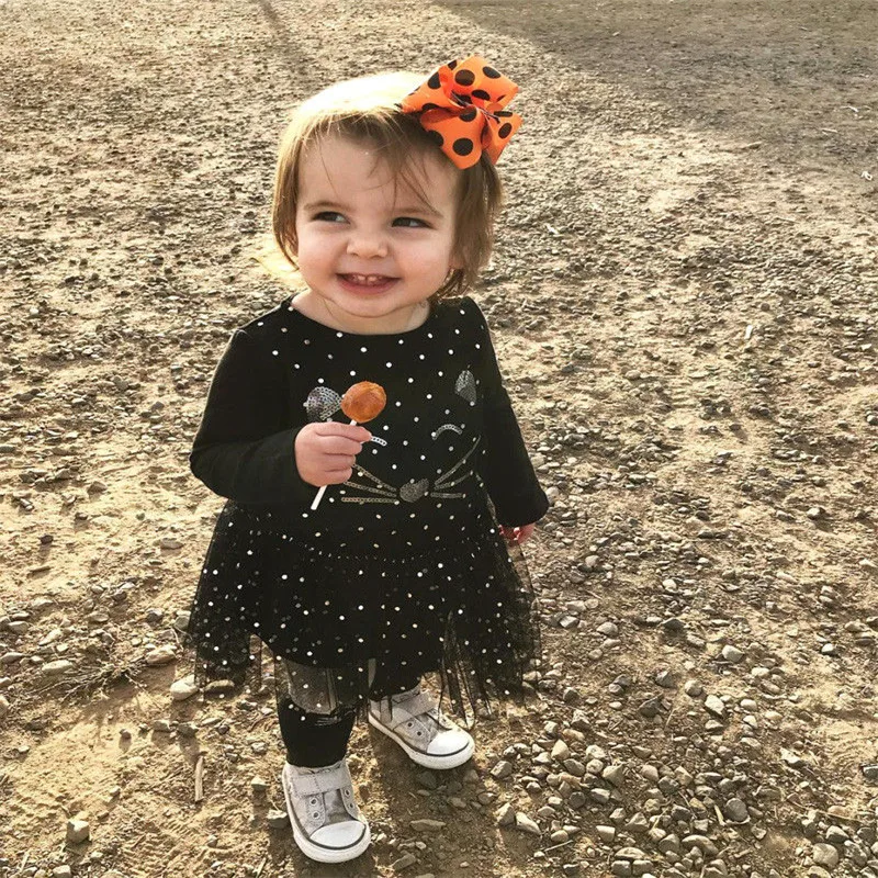 Baby Dress For Girl Long Sleeve Cute Kat Princess Girls Dresses Polka Dot Little Baby Birthday Party Dress Casual Kids Clothes
Baby Dress For Girl Long Sleeve Cute Kat Princess Girls Dresses Polka Dot Little Baby Birthday Party Dress Casual Kids Clothes