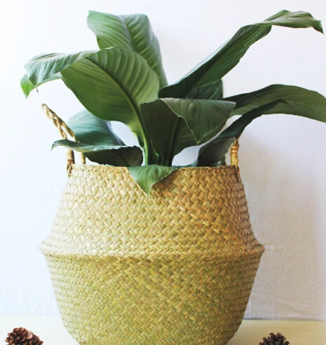 Storage Basket Rattan Straw Basket Wicker Seagrasss Folding Laundry Flower Pot Flower Vase Home Garden Hanging Basket Wedding
Storage Basket Rattan Straw Basket Wicker Seagrasss Folding Laundry Flower Pot Flower Vase Home Garden Hanging Basket Wedding