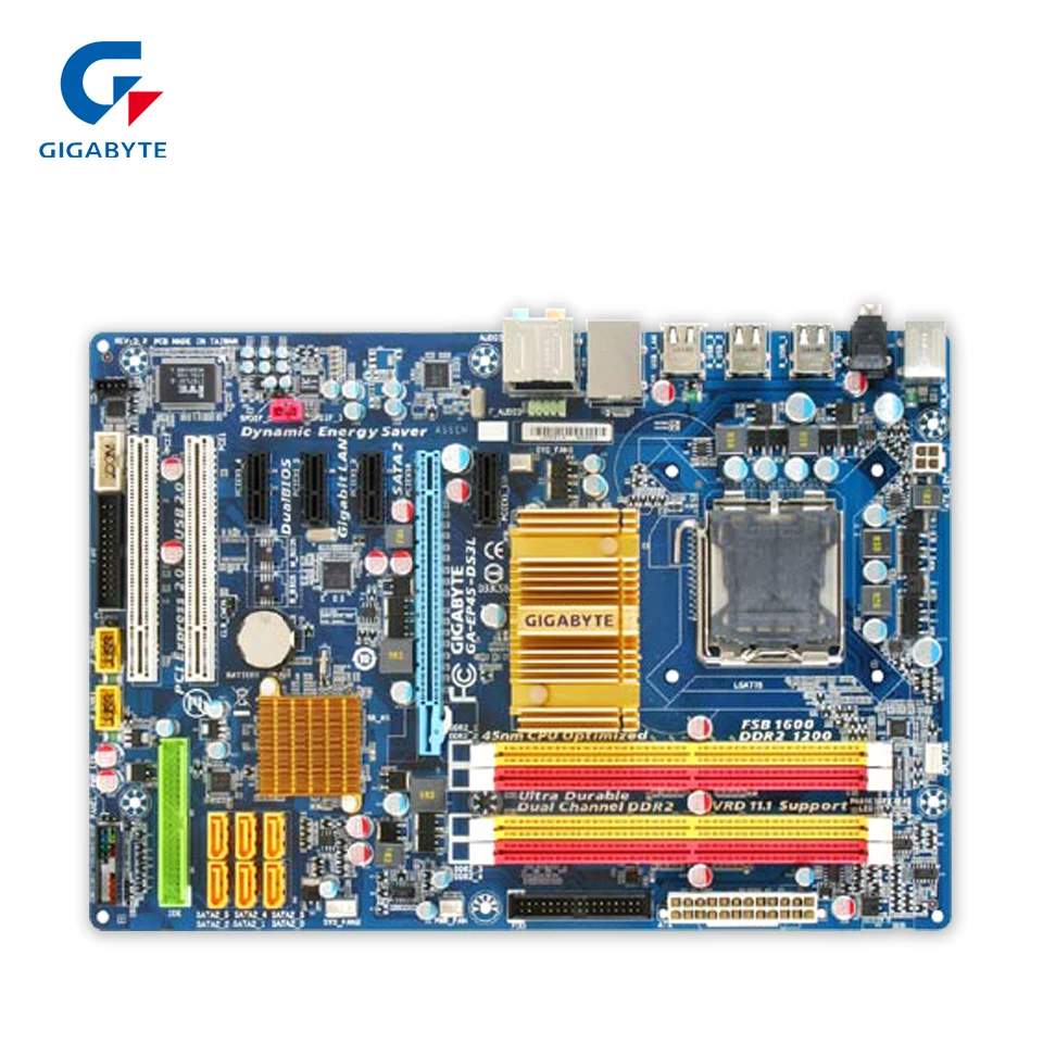 Gigabyte GA-EP45-DS3L Desktop Motherboard EP45-DS3L P45 LGA 775 DDR2 16G SATA2 USB2.0 ATX
Gigabyte GA-EP45-DS3L Desktop Motherboard EP45-DS3L P45 LGA 775 DDR2 16G SATA2 USB2.0 ATX