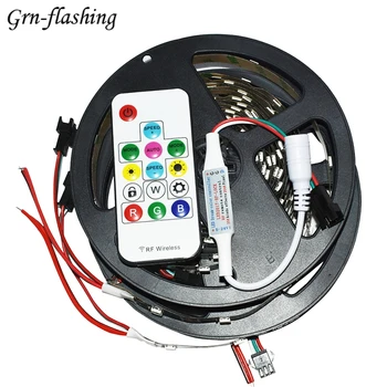 5M DC 5V smart led strip WS2812 IC Individually Addressable SMD 5050 Black/White PCB 30 pixels/leds/m TV backlight decoration
5M DC 5V smart led strip WS2812 IC Individually Addressable SMD 5050 Black/White PCB 30 pixels/leds/m TV backlight decoration