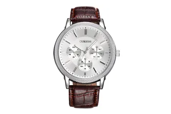 2018 new three-eye scale dial leather strap casual fashion exquisite precision high-end luxury men's quartz watch 
2018 new three-eye scale dial leather strap casual fashion exquisite precision high-end luxury men's quartz watch
