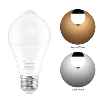 IP20 LED PIR Sensor Bulb E27 7W AC 100-240V Dusk to Dawn Light Bulb Day Night Light Motion Sensor Lamp for Home Lighting
IP20 LED PIR Sensor Bulb E27 7W AC 100-240V Dusk to Dawn Light Bulb Day Night Light Motion Sensor Lamp for Home Lighting