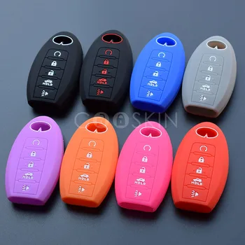 100pcs/lot Silicone Rubber Key Cover case protect for infiniti FX50 G37 FX45 G35 smart 5 five buttons remote keyless styling
100pcs/lot Silicone Rubber Key Cover case protect for infiniti FX50 G37 FX45 G35 smart 5 five buttons remote keyless styling