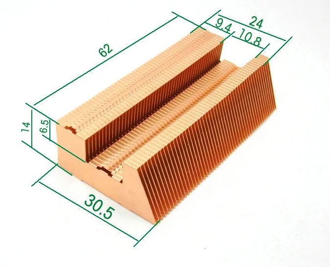 Fast Free Ship All Copper fins Copper heat sink Heat pipe fins 60*30.5*14mm fins DIY Extended shortened heat pipe
Fast Free Ship All Copper fins Copper heat sink Heat pipe fins 60*30.5*14mm fins DIY Extended shortened heat pipe