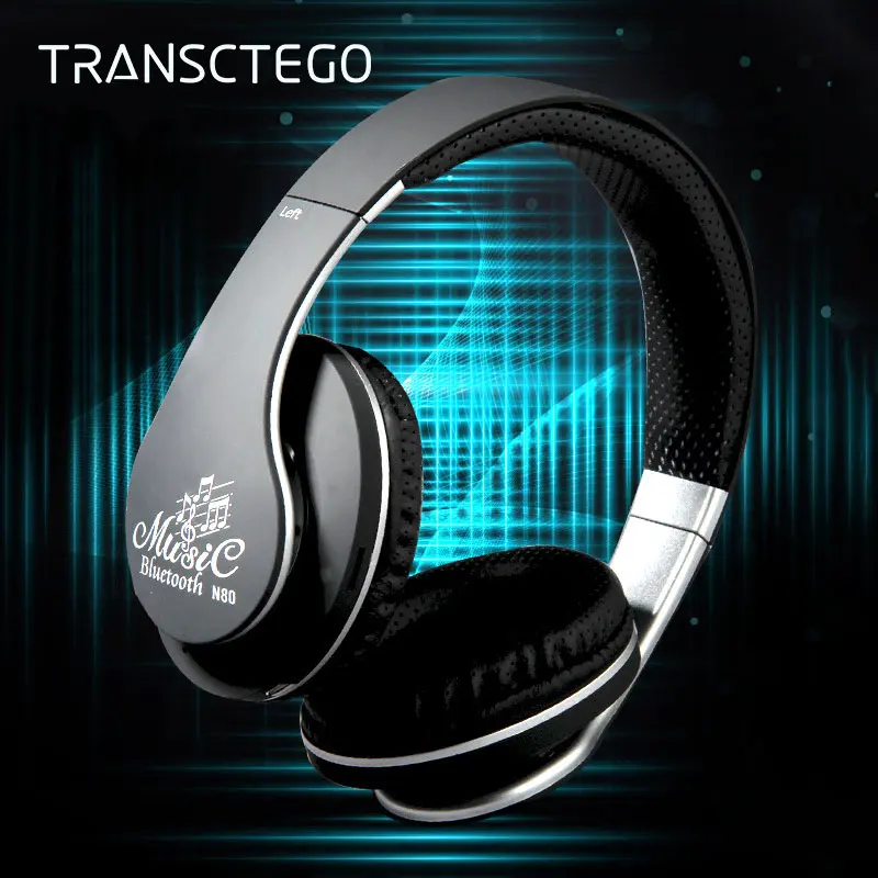TRANSCTEGO Bluetooth Wireless Headphone Support FM Radio TF Card Handfree Stereo Handset With Microphone Earphone For smartphone
TRANSCTEGO Bluetooth Wireless Headphone Support FM Radio TF Card Handfree Stereo Handset With Microphone Earphone For smartphone