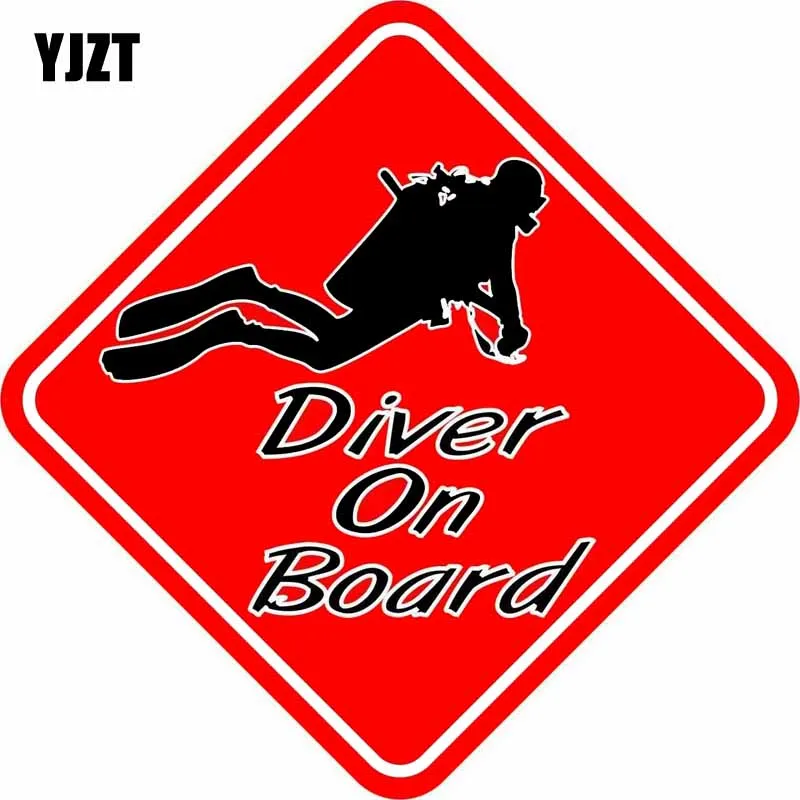 YJZT 12.7CM*12.7CM Lnterest Decal DIVER ON BOARD Warning Mark The Tail Of The Car Sticker C1- 7357
YJZT 12.7CM*12.7CM Lnterest Decal DIVER ON BOARD Warning Mark The Tail Of The Car Sticker C1- 7357