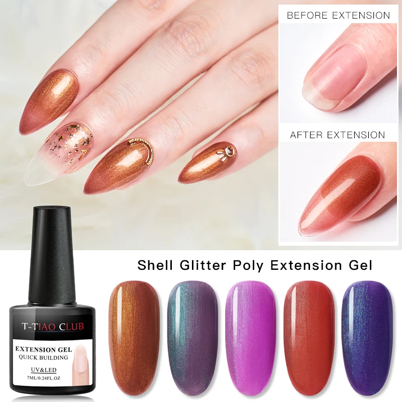 T-TIAO CLUB Acrylic Glitter Poly Extension Gel Quick Building Gel Polish Clear Pink Nail Tips Builder UV Gel Nail Art Soak Off
T-TIAO CLUB Acrylic Glitter Poly Extension Gel Quick Building Gel Polish Clear Pink Nail Tips Builder UV Gel Nail Art Soak Off