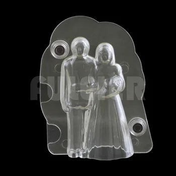 3D Pastic Bride and groom wedding chocolate mold , wedding cake decoration candy Polycarbonate chocolate mold pastry baking tool
3D Pastic Bride and groom wedding chocolate mold , wedding cake decoration candy Polycarbonate chocolate mold pastry baking tool