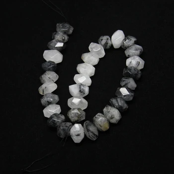 Natural Black Rutilated Quartz Loose Beads Beauty Stones Pendants,15.5" strand Raw Crystals Faceted Nugget Making Necklace Charm
Natural Black Rutilated Quartz Loose Beads Beauty Stones Pendants,15.5" strand Raw Crystals Faceted Nugget Making Necklace Charm