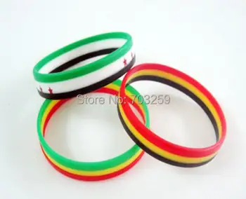 1000pcs customized flag rubber silicone bracelets EG-WDB001 personalized rubber handbands Tri-color layered bracelet
1000pcs customized flag rubber silicone bracelets EG-WDB001 personalized rubber handbands Tri-color layered bracelet