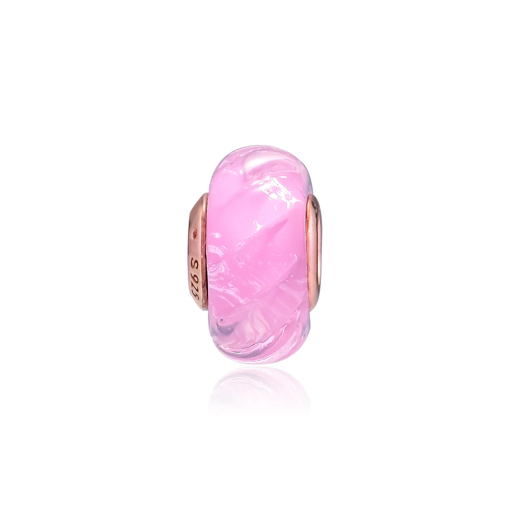 DIY Fits for Pandora Charms Bracelets Rose Glittering Grooves Murano Glass Beads 100% 925 Sterling-Silver-Jewelry Free Shipping
DIY Fits for Pandora Charms Bracelets Rose Glittering Grooves Murano Glass Beads 100% 925 Sterling-Silver-Jewelry Free Shipping