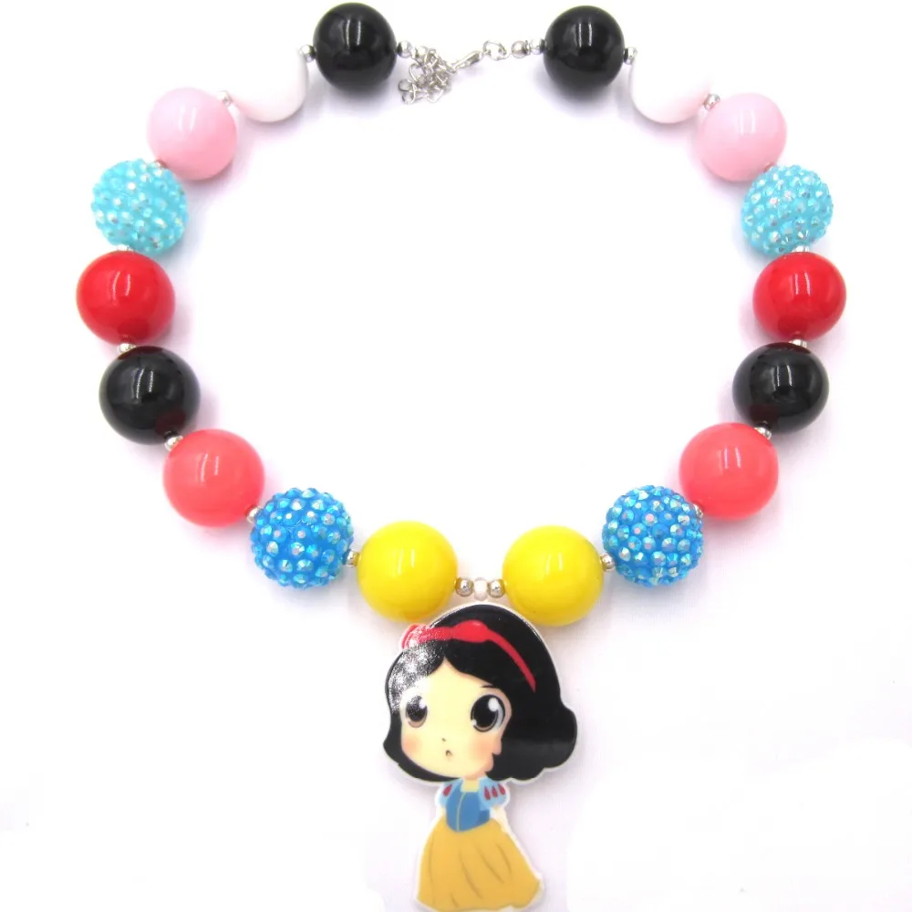 Toddler Kids Lovely Birthday Gift To Baby Girls Snow White Resin Pendant Chunky Bubblegum Necklaces Masquerade Outifts Jewelry
Toddler Kids Lovely Birthday Gift To Baby Girls Snow White Resin Pendant Chunky Bubblegum Necklaces Masquerade Outifts Jewelry