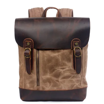 European and American outdoor travel shoulder bag hard wax canvas backpack new cross-border outdoor waterproof schoolbag
European and American outdoor travel shoulder bag hard wax canvas backpack new cross-border outdoor waterproof schoolbag